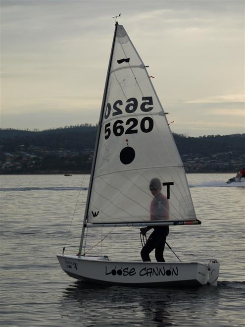 Sabot sailor Jock Calvert in Loose Cannon © Jane Austin